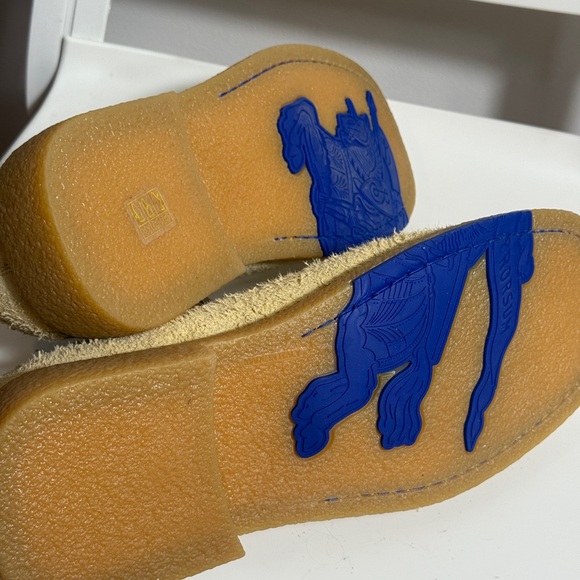 Burberry Tan Loafers with Zipper Accent - Picture 9 of 15